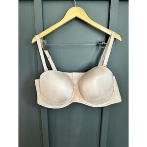 Torrid Curve Women’s Plus Size Bra - Beige With Lace 46DD